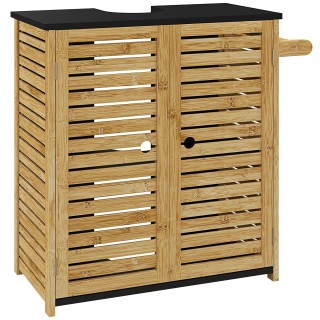 HOMCOM Ντουλάπι Κάτω από τον Νιπτήρα Μπάνιου με 2 Πόρτες με Σχέδιο ...