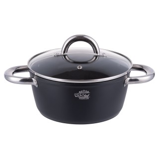 Galileo Κατσαρόλα με καπάκι 24 cm από σφυρήλατο αλουμίνιο με αντικο... Galileo Κατσαρόλα με καπάκι 24 cm από σφυρήλατο αλουμίνιο με αντικο...