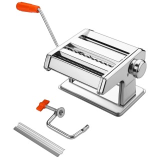 Kraft&Dele Χειροκίνητη Μηχανή Ζυμαρικών από Ανοξείδωτο Ατσάλι με Ρυ...
