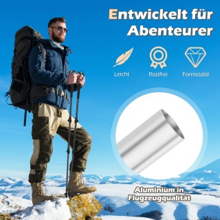 Costway Επεκτάσιμα Μπατόν Πεζοπορίας με Λαβές EVA & Φυσικού Φελλού ...