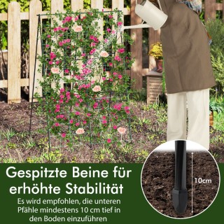 Costway Ράφι Κήπου για Αναρριχώμενα Φυτά με Ρυθμιζόμενο Πλάτος και ...