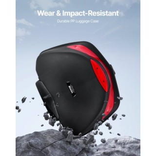 VEVOR 48L Μοτοσυκλετιστικό Κουτί Αποθήκευσης Ουράς με Αντανακλαστικ...