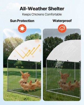 VEVOR Μεταλλικό Κοτέτσι 9.8x13.1x6.5 ft, Μεγάλος Περιφραγμένος Χώρο...