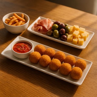 Villa DEste Σετ 6τμχ   Ορθογώνια πιατέλα 29x16 εκ. από γκρίζα υλικό...