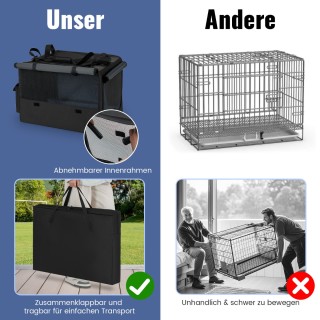 Costway Πολυλειτουργικό Φορητό Κλουβί Μεταφοράς Κατοικιδίων 80 x 60... Costway Πολυλειτουργικό Φορητό Κλουβί Μεταφοράς Κατοικιδίων 80 x 60...