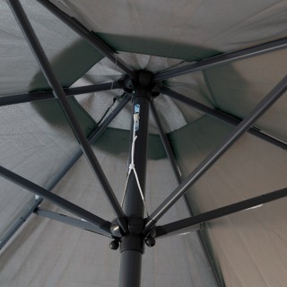 Galileo Γκρι ομπρέλα κήπου 300 x ύψος 236 εκ. από ανθρακούχο χάλυβα...