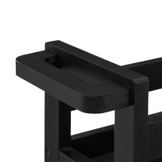 Τροχήλατο Τρόλεϊ Αποθήκευσης 3 Επιπέδων 40 x 15 x 75 cm Μαύρο 17476... Τροχήλατο Τρόλεϊ Αποθήκευσης 3 Επιπέδων 40 x 15 x 75 cm Μαύρο 17476...