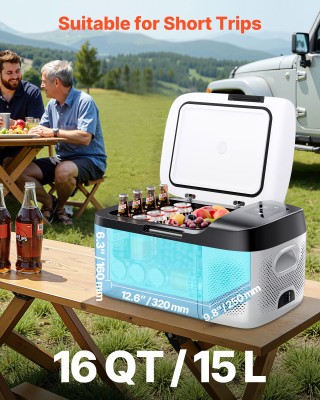 VEVOR Φορητό Ψυγείο Αυτοκινήτου με Συμπιεστή και Έλεγχο μέσω Εφαρμο...
