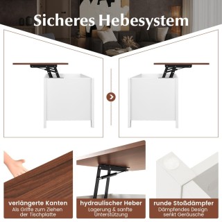 Costway Πολυλειτουργικό Τραπεζάκι Καφέ με Ανυψούμενη Επιφάνεια και... Costway Πολυλειτουργικό Τραπεζάκι Καφέ με Ανυψούμενη Επιφάνεια και...