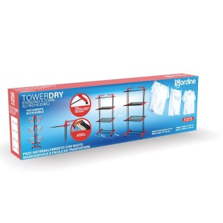 Galileo Μεταλλική πύργος απλώστρα με αναδιπλούμενα φτερά και ρόδες ...