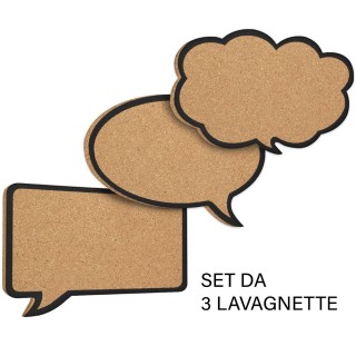 BAKAJI Σετ 3 Τεμαχίων Πίνακας Ανακοινώσεων από Φελλό σε Σχήμα Κόμι... BAKAJI Σετ 3 Τεμαχίων Πίνακας Ανακοινώσεων από Φελλό σε Σχήμα Κόμι...