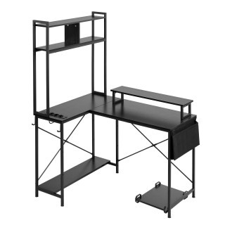 VEVOR L-Σχήματος Gaming Γραφείο με LED Φώτα, 1.2m Επανατοποθετήσιμη...