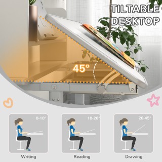 Παιδικό σετ γραφείου ZONEKIZ με καρέκλα ρυθμιζόμενο σε ύψος και ανα... Παιδικό σετ γραφείου ZONEKIZ με καρέκλα ρυθμιζόμενο σε ύψος και ανα...