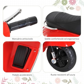 HOMCOM Ηλεκτρική Μοτοσικλέτα για Παιδιά Σχεδιασμός Vespa Μπαταρία 6... HOMCOM Ηλεκτρική Μοτοσικλέτα για Παιδιά Σχεδιασμός Vespa Μπαταρία 6...