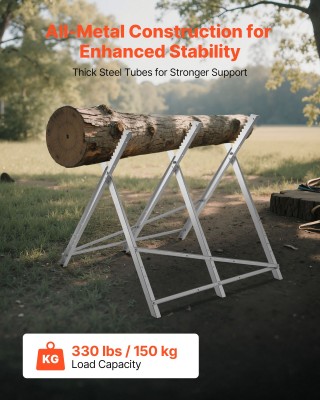 VEVOR Βαριάς Χρήσης Ιπποδύναμη Εργασίας με 150 κιλά Φορτίο για Ξυλο...