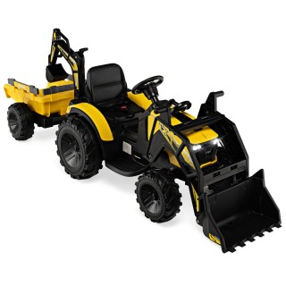 Costway Παιδικό Τρακτέρ 12V με Καρότσα, Σκαπάνη & MP3-Player για 3-...