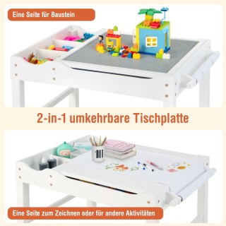 Costway Παιδικό Πολυλειτουργικό Τραπέζι Δραστηριοτήτων 2-σε-1 με Δ... Costway Παιδικό Πολυλειτουργικό Τραπέζι Δραστηριοτήτων 2-σε-1 με Δ...