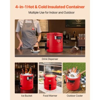 VEVOR Μονωμένος Διανομέας Ποτών 3 Γαλόνια/11.4 Λίτρα για Ζεστά & Κρ... VEVOR Μονωμένος Διανομέας Ποτών 3 Γαλόνια/11.4 Λίτρα για Ζεστά & Κρ...