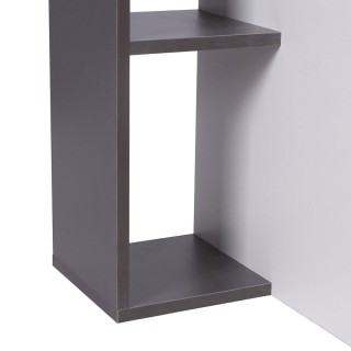 BAKAJI  Γραφείο Βιβλιοθήκη 4 Ράφια Τραπέζι Υπολογιστή Ξύλο Σπίτι Γρ...