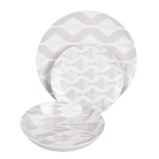 Galileo Σετ πιάτων 18 τεμαχίων από πορσελάνη για 6 άτομα σε διάφορα...