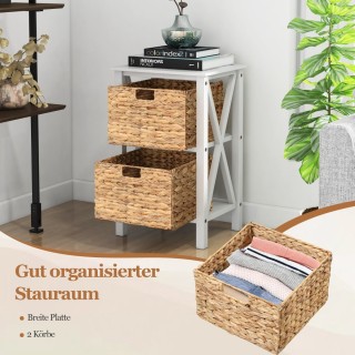 Costway Πολυλειτουργικό Κομοδίνο με Αποσπώμενα Καλάθια από Θαλάσσι... Costway Πολυλειτουργικό Κομοδίνο με Αποσπώμενα Καλάθια από Θαλάσσι...