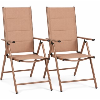 BAKAJI Σετ 2 Πτυσσόμενες Ξαπλώστρες Μπεζ με Ψηλή Εργονομική Πλάτη κ... BAKAJI Σετ 2 Πτυσσόμενες Ξαπλώστρες Μπεζ με Ψηλή Εργονομική Πλάτη κ...