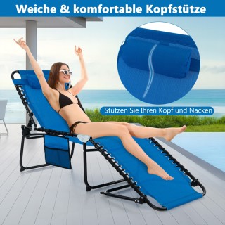 Costway Πτυσσόμενη Ξαπλώστρα Βεράντας με Ρυθμιζόμενη Πλάτη και Υπο... Costway Πτυσσόμενη Ξαπλώστρα Βεράντας με Ρυθμιζόμενη Πλάτη και Υπο...