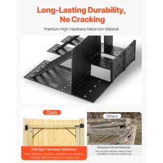 VEVOR Σετ Σιδερένιων Βραχιόνων Γωνίας Πύλης Αντί Σαγκ 2 Τεμαχίων MK... VEVOR Σετ Σιδερένιων Βραχιόνων Γωνίας Πύλης Αντί Σαγκ 2 Τεμαχίων MK...