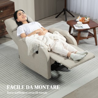 HOMCOM Χειροκίνητη Ανακλινόμενη Πολυθρόνα Χαλάρωσης με Υποπόδιο σε... HOMCOM Χειροκίνητη Ανακλινόμενη Πολυθρόνα Χαλάρωσης με Υποπόδιο σε...