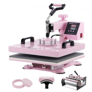 Μηχανή Θερμομεταφοράς VEVOR 15x15 5 σε 1 με Πρέσα για Κύπελλα 30oz ...