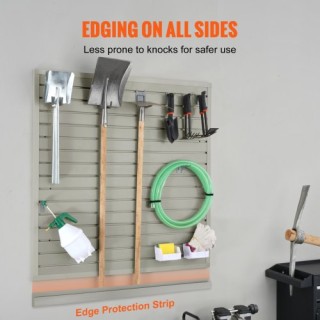 Πάνελ Slatwall VEVOR 4x1 ft Γκρι (Σετ 4) για Οργάνωση Γκαράζ και Κα...