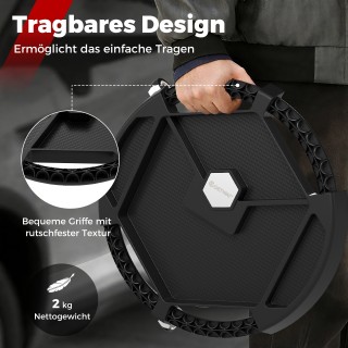 Costway Φορητός Ερπύστριος Εργαλείων με Τροχήλατο Δίσκο, 3 Περιστρε...