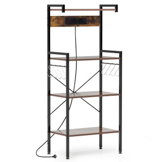 Costway Πολυλειτουργική Ραφιέρα Κουζίνας με Ενσωματωμένη Πρίζα και ... Costway Πολυλειτουργική Ραφιέρα Κουζίνας με Ενσωματωμένη Πρίζα και ...