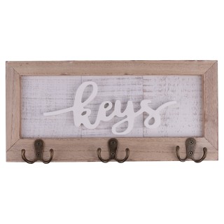 Galileo Κρεμάστρα Τοίχου με 3 Γάντζους από MDF Ξύλο 36x22x17 cm με ...