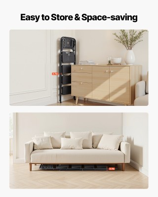 VEVOR Πτυσσόμενο Σκαλοπάτι 4 Σκαλιών με Αντιολισθητικά Πέλματα, Δίσ...