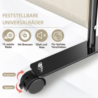 Costway Κινητό Διαχωριστικό Χώρου με 4 Πάνελ σε Μπεζ Χρώμα 173 εκ. ... Costway Κινητό Διαχωριστικό Χώρου με 4 Πάνελ σε Μπεζ Χρώμα 173 εκ. ...