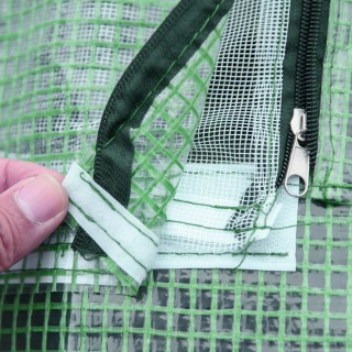 Θερμοκήπιο Outsunny Steel Garden με επίστρωση PE, πόρτες και παράθυ...