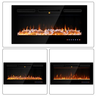 BAKAJI Ηλεκτρικό Τζάκι Livigno Εντοιχισμένο Θερμαντικό Τζάκι Τοίχου... BAKAJI Ηλεκτρικό Τζάκι Livigno Εντοιχισμένο Θερμαντικό Τζάκι Τοίχου...