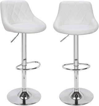 BAKAJI Σετ 2 Σκαμπό Κουζίνας με Επένδυση Δέρματος, Περιστρεφόμενο ... BAKAJI Σετ 2 Σκαμπό Κουζίνας με Επένδυση Δέρματος, Περιστρεφόμενο ...