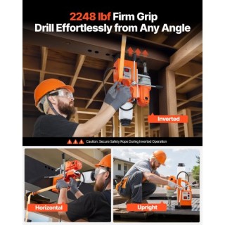 VEVOR Μαγνητικός Δράπανος 1200W 38mm 900 RPM CLZJPCSDJ38MVZAUF001V2 VEVOR Μαγνητικός Δράπανος 1200W 38mm 900 RPM CLZJPCSDJ38MVZAUF001V2