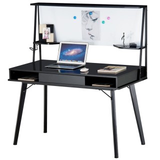 BAKAJI Γραφείο με Μαγνητικό Πίνακα Συρτάρι Τραπέζι για Υπολογιστή ... BAKAJI Γραφείο με Μαγνητικό Πίνακα Συρτάρι Τραπέζι για Υπολογιστή ...