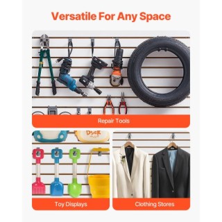 VEVOR Λευκός Πάνελ Σλατ Τοίχου MDF 4x4 ft για Γκαράζ με Μοντέρνο Σχ... VEVOR Λευκός Πάνελ Σλατ Τοίχου MDF 4x4 ft για Γκαράζ με Μοντέρνο Σχ...