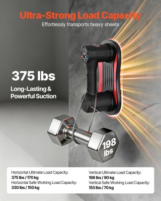 VEVOR Ηλεκτρική Βεντούζα Αναρρόφησης - Μέγιστη Ανυψωτική Ικανότητα ...