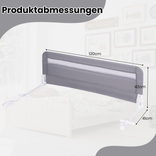 Costway Πτυσσόμενο Προστατευτικό Κρεβατιού για Νήπια με Αφαιρούμενο... Costway Πτυσσόμενο Προστατευτικό Κρεβατιού για Νήπια με Αφαιρούμενο...