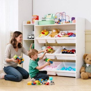 VEVOR Παιδικό Ράφι Αποθήκευσης και Βιβλιοθήκη με 8 Πλαστικούς Κάδου... VEVOR Παιδικό Ράφι Αποθήκευσης και Βιβλιοθήκη με 8 Πλαστικούς Κάδου...