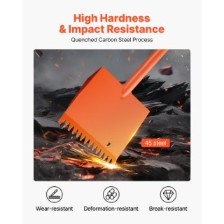 VEVOR Τσουγκράνα Αποξήλωσης Κεραμιδιών 4 τμχ Υψηλής Αντοχής & Ελαφρ...