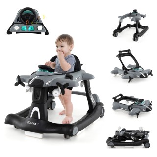 Costway Πολυλειτουργικός Παιδικός Περπατούρα 6-σε-1 με Ρυθμιζόμενο ... Costway Πολυλειτουργικός Παιδικός Περπατούρα 6-σε-1 με Ρυθμιζόμενο ...
