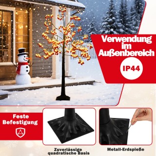 Costway Φωτιζόμενο Χριστουγεννιάτικο Δέντρο 150 εκ. με 480 LED και ...