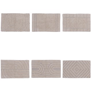 Galileo Λευκό Καπιτονέ Χαλί Μπάνιου 50x80 εκ. Sibilla 2188272