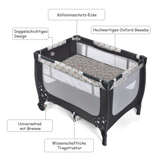 Costway Πτυσσόμενο Παιδικό Κρεβάτι & Πάρκο 2 σε 1 125 x 65 x 76 cm ... Costway Πτυσσόμενο Παιδικό Κρεβάτι & Πάρκο 2 σε 1 125 x 65 x 76 cm ...